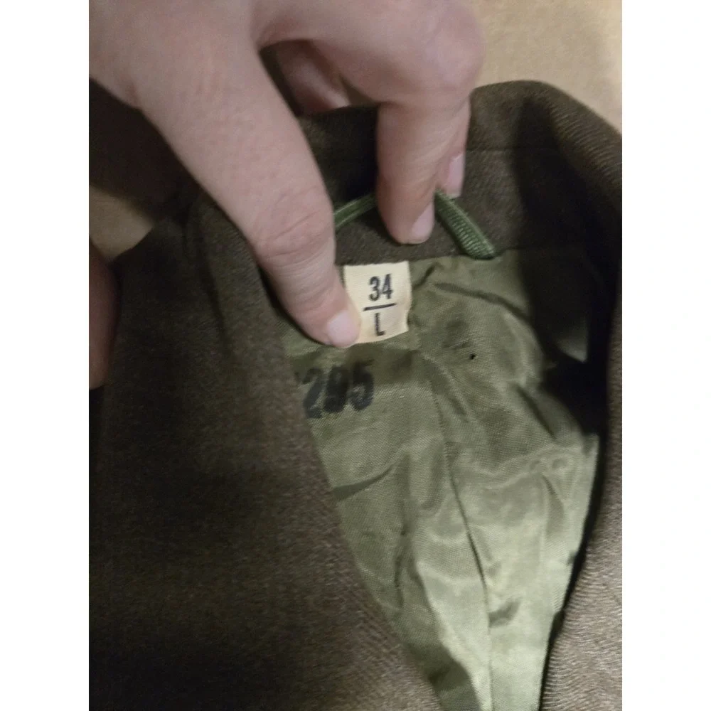 Vintage Eisenhower Jacket Mens 34L Green US Army Ike Uniform Patches Korean‎ War - Picture 4 of 10